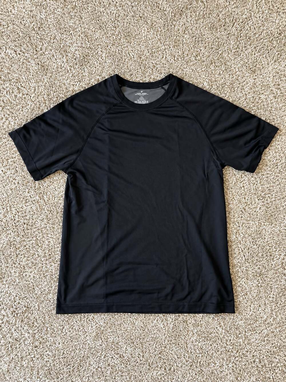 Fabletics Training Day Tee Black Athletic Shirt , Size L (Pack of 4)